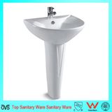 Hot Selling Ceramic Hand Wash Basin with Pedestal