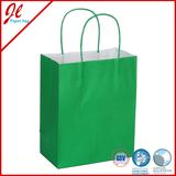 Green Cheap Kraft Paper Bags with Twisted Handle