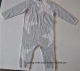 Round Neck Patterned Babies Knit Sweater Jumpsuit