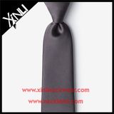 Handmade 100% Silk Jacquard Charcoal Grey Tie for Men