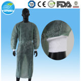 Ce and FDA Certificated Disposable White Isolation Gown, Visitor Gowns