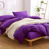 Plain Color Brushed Microfiber Blanket Cover Bed Sheet