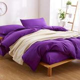 Plain Color Brushed Microfiber Blanket Cover Bed Sheet