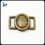 Matte Brass Plating Metal Alloy Round Buckle for Bra