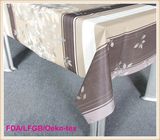 PVC Printed Table Cloth with Nonwoven Backing for Wedding