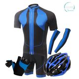 100% Polyester Man's Short Sleeve Cycling Jersey