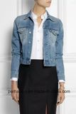 High Quality Women Washed Jacket Blue Wild Casual Denim Coat