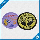 2017 Fashionable Circular Shape Woven Labels USD for Garment