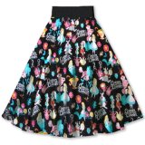 Vintage Inspired Ladies Party Latest Floral Skirts Alice Printed