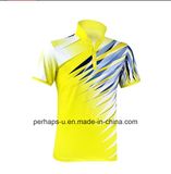 Quick-Drying Unisex Badminton Polo Shirt with Sublimation Print