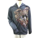 Premium Quality OEM Custom Zipper Discharge Printing Hoodie for Men