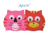 Cute Cat Shape Design Swimming Cap for Youth