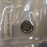 Shiny Silver Metal Button with 4 Hole