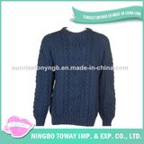 Cotton Polyester Winter Wool Fabric Knitting Men Sweater