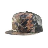 Custom Flat Brim Embroidery Camouflage Snapback Hat Trucker Cap