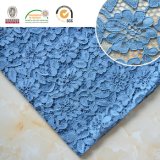 2017 High Quality Dyeable Flower Lace Fabric Covering Cotton/Spandex Yarns 174