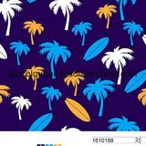 Coconut Palm Printing for Swimwear 80%Nylon 20%Elastane Fabric for Swimwear