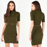 Ladies Lipsy Military Button Dress