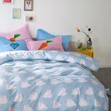 Simple Style Latest Design Printed Cotton Bedding Sheet