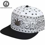 High Quality Paisley Design New Style Era Snapback Flat Cap