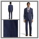 High Quality Bespoke Tailor Men Suits Blue Plaid Suit