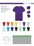 Promotional 180GSM Cotton T-Shirts in Short Sleeve