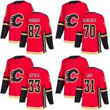 Calgary Flames Eddie Lack Tyler Parsons Nick Schneider Hockey Jerseys