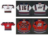 Customize Echl Kalamazoo Wings Tyler Shattock Tyler Biggs Hockey Jerseys