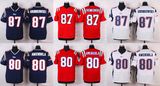 New England Blank Danny Amendola Rob Gronkowski American Football Jerseys