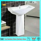 Porcelain Bathroom Pedestal Washbasin