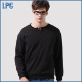 OEM Men Black Basic Brand Sweatshirt