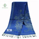 Wholesale Fashion Lady Scarf with National Style Jacquard Shawl