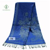 Wholesale Fashion Lady Scarf with National Style Jacquard Shawl