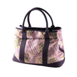 Women's Faux Leather PVC with Full Prints Travel Tote Sports Bags