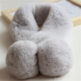 Popuar Ladies Warm Winter Scarves Artifical Fur Trims Faux Fur Head Scarf