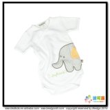 White Color Baby Clothes Short Sleeve Babies Bodysuit