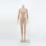 Skin Female Headless Glass Base PP Plastic Mannequin Model