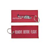 High Quality Cheap Twill Custom Promotion Embroidery Keychain