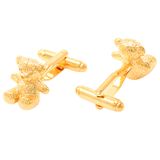 VAGULA Gold Plated Lovely Bear Cufflinks