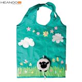 Animal Cheap Foldable Custom 190t Polyester Folding Shopping Bag