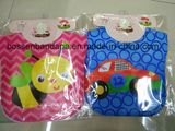 Factory Produce Customized Design Print Red Cotton Jersey Baby Feeder Bibs