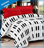 3 Piece Cotton Mix Bedding Duvet Cover Set