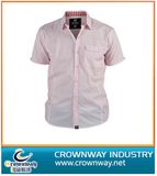 Men's Short Sleeve Shirt with Yarn Dyed Checker