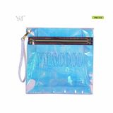 Personalized Unique Cosmetic Bags, Holographic Zipper PVC Bag for Cosmetics