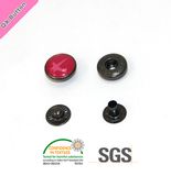 Pearl Cap Colored Embossed Metal Snap Button