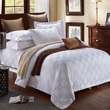 Hotel Oxford Cream Jacquard Duvet Cover/Bedding Set