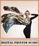 2017 Printed Silk Satin Scarf