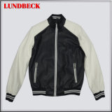 Men's PU Jacket Simple Coat with Good Quality