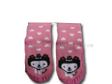 Childrens Terry Socks With Leather Sole