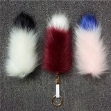 Woman Bag Trimming Real Rabbit Fur Ball Pompons